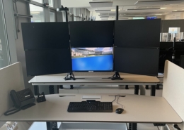 poste de régulation SAMU21 avec 6 écrans